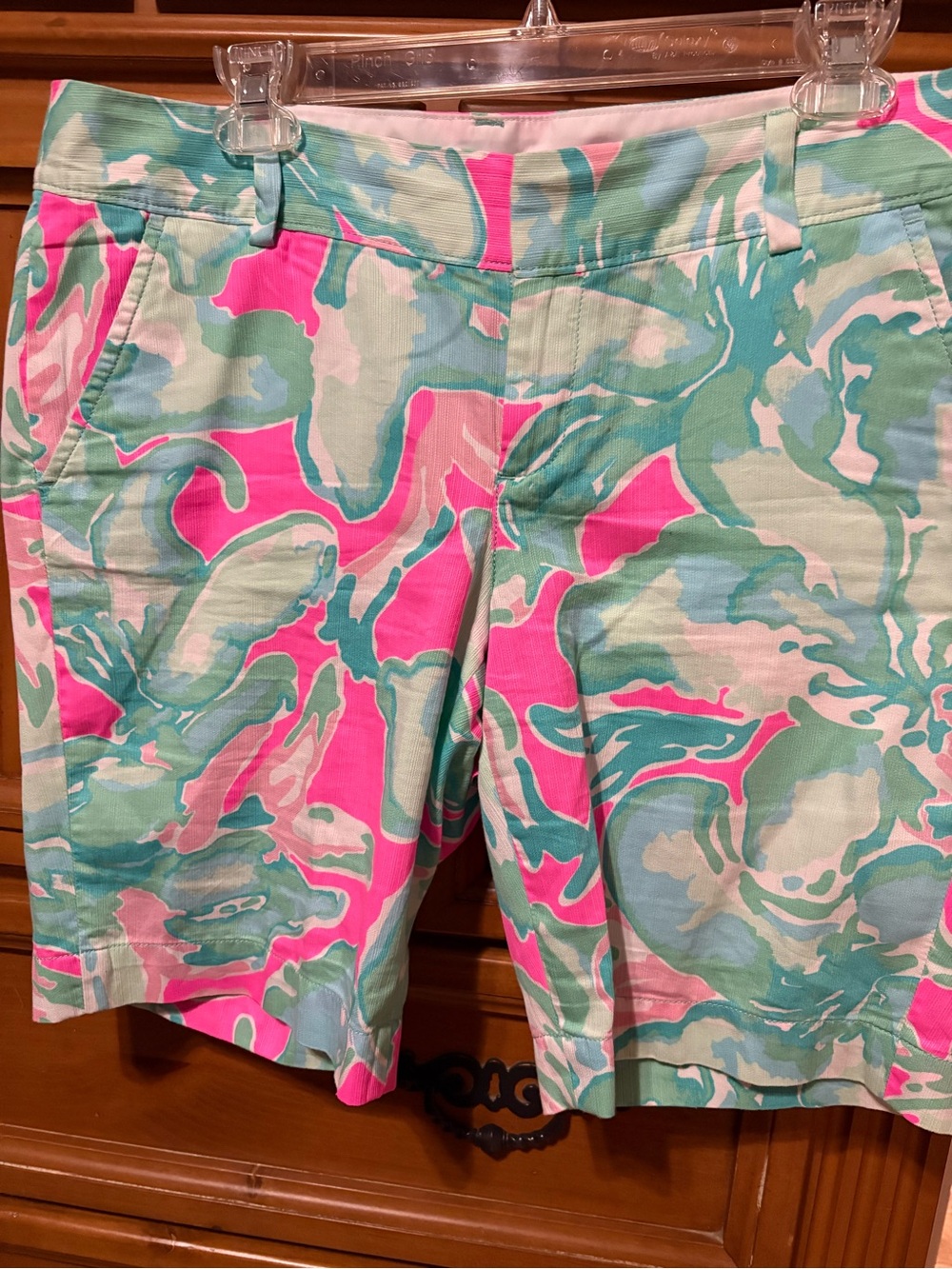 Lilly Pulitzer Pink, Mint & Light Blue Printed Bermuda Shorts